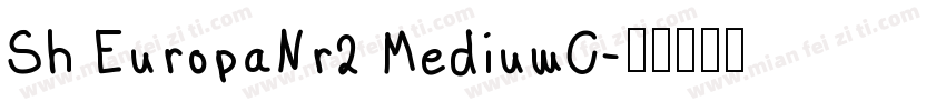 Sh EuropaNr2 MediumC字体转换